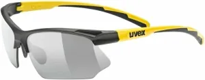 UVEX Sportstyle 802 V Black Matt/Sunbee/Variomatic Smoke Occhiali da ciclismo