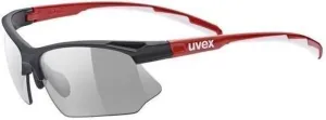 UVEX Sportstyle 802 V Black/Red/White/Smoke Occhiali da ciclismo
