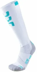 UYN Ski Evo Race Lady Socks White/Water Green 35-36 Calzino da sci