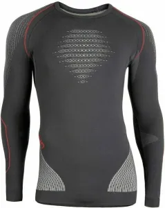 UYN Itimo termico Evolutyon Man Comfort Underwear Shirt Long Sleeves Charcoal/White/Red 2XL