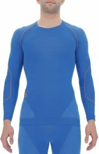 UYN Evolutyon Man Underwear Shirt Long Sleeves Lapis Blue/Blue/Orange Shiny S/M Itimo termico