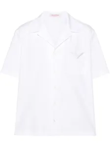 VALENTINO - Camicia In Cotone Con Dettaglio V #3115997