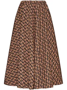 VALENTINO - Topile Iconographe Silk Skirt