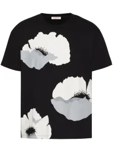 VALENTINO - T-shirt Flower Portrait In Cotone #3075552