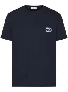 VALENTINO - T-shirt Vlogo In Cotone #3011104