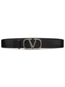 VALENTINO GARAVANI - Cintura In Pelle Con Fibbia Logata #3000931