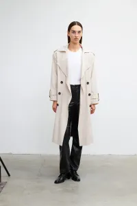 VATKALI Belted double-breasted buttoned trench coat