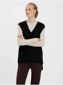 Black sweater vest with mixed wool VERO MODA Plaza - Women
