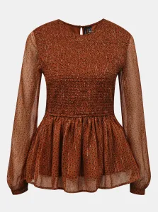Brown patterned blouse VERO MODA-Lola - Ladies