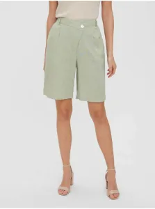 Light green shorts VERO MODA Josie - Women #1295633