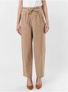 Beige wide trousers with tie VERO MODA Evany - Ladies #1295738