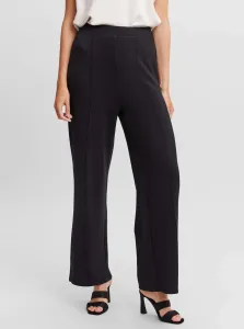 Black wide trousers VERO MODA Silky - Women #1295020