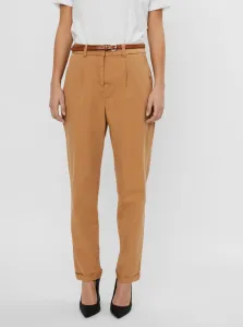 Brown trousers with belt VERO MODA Masie - Women #930267