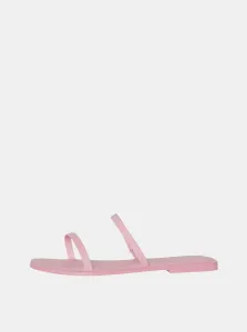 Pink Leather Slippers VERO MODA Dea - Ladies