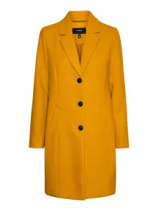 Vero Moda Cappotto da donna VMCALACINDY Regular Fit 10267120 Golden Yellow Solid S