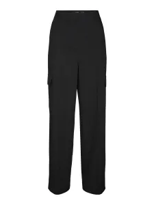 Vero Moda Pantaloni da donna VMZELDA Straight Fit 10294763 Black 34/32
