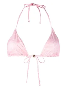 VERSACE - Top Bikini A Triangolo Con Stampa Barocco #3084208
