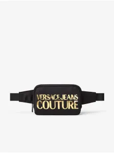 Black Men's Kidney bag with Inscription Versace Jeans Couture - Men