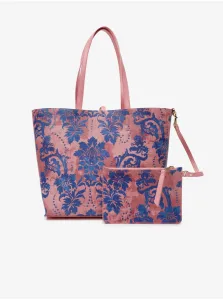 Blue-Pink Patterned Double-Sided Handbag Versace Jeans Couture - Women