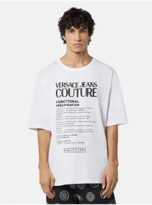White Men's T-Shirt Versace Jeans Couture - Men's #208603