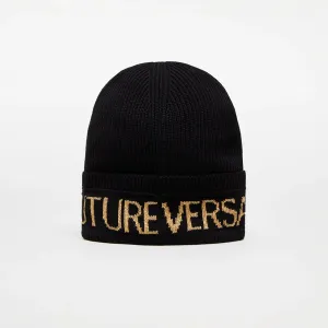 Versace Jeans Couture Basic Macrologo Big Beanie Black/ Gold