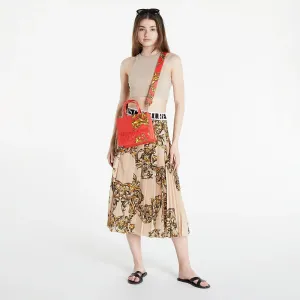 Versace Jeans Couture Light Crepe Print Garland Skirt Beige #1516862