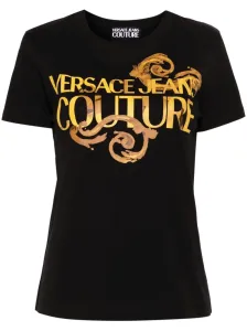 VERSACE JEANS COUTURE - T-shirt In Cotone Con Stampa #3102845