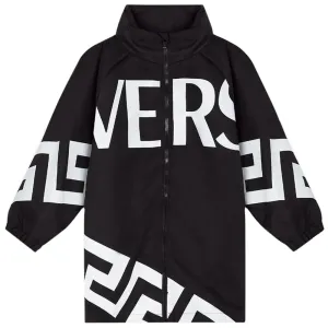 Versace - Boys Black Greca Zip Jacket - 10Y BLACK