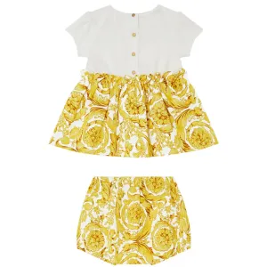 Versace Baby Girls Barocco Dress Set Gold - 18M GOLD