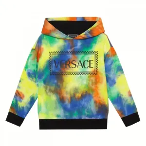 Versace Boys Hooded Sweater Multi-Coloured - MULTI COLOURED 10Y