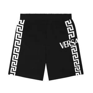 Versace Boys Greca Print Shorts Black - 6Y BLACK