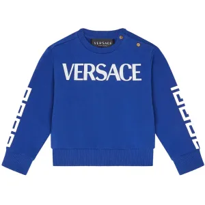 Versace Baby Boys Logo Sweatshirt Blue - 12M Blue