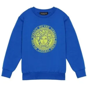 Versace Boys Medusa Sweater Blue - BLUE 14Y