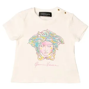Versace Baby Girls Sparkly T-shirt White - 18M WHITE