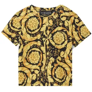 Versace Baby Unisex Classic Print T Shirt - 12M GOLD