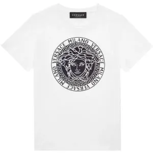 Versace Boys Cotton T-shirt White - 4Y WHITE