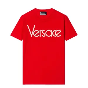 Versace Boys Logo T-shirt Red - RED 14Y