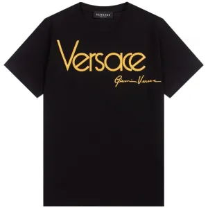 Versace Boys Logo Tee - BLACK 8Y