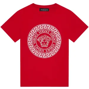 Versace Boys Medusa Motif T-Shirt Red - 4Y Red