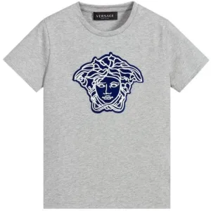 Versace Boys Medusa T-shirt Grey - GREY 10Y