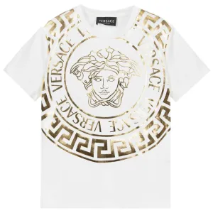 Versace Kids Unisex Medusa T-shirt White - 4Y WHITE
