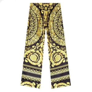 Versace Girls Baroque Pattern Trousers Gold - 12Y GOLD
