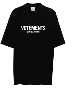 VETEMENTS - T-shirt In Cotone Con Logo