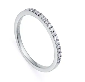Viceroy Elegante anello in argento con zirconi chiari Clasica 9118A014 54 mm
