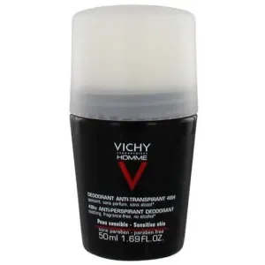 Vichy Deodorante per pelli sensibili Homme 48H Deo roll-on (Anti-Transpirant Extra Sensitive) 50 ml