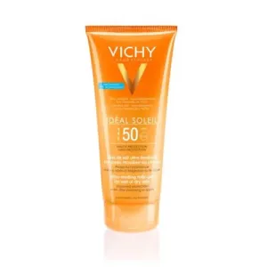 Vichy Gel lattiginoso ultra-fondente per pelle sensibile SPF 50 Idéal Soleit (Ultra-Melting Milk-Gel) 200 ml
