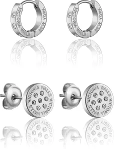 Victoria Walls Splendido set di orecchini in acciaio con cristalli VS1118S