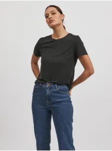 Black basic T-shirt VILA Modala - Women #828896
