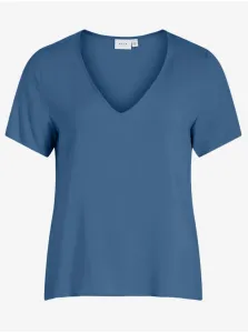 Blue Womens Basic T-Shirt VILA Paya - Women