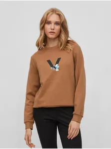 Brown Sweatshirt VILA Smurfy - Women #816892
